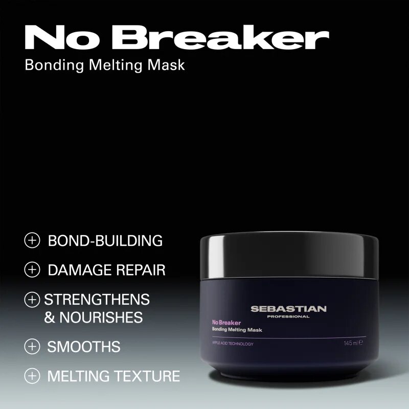 Sebastian Professional No.Breaker Bonding Melting Mask intenzív pakolás hajra a károsult hajra 500 ml