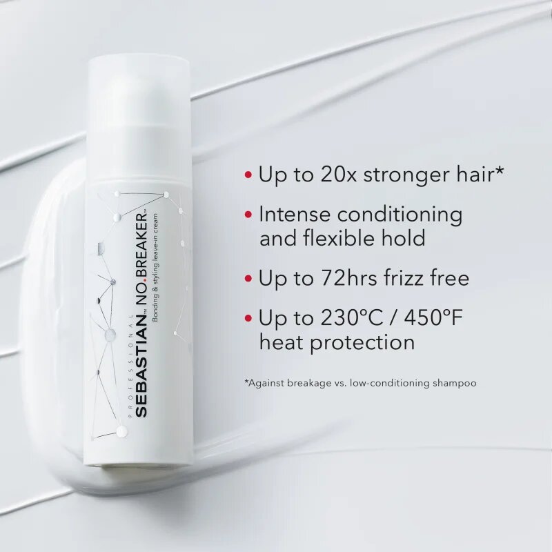 Sebastian Professional No.Breaker Bonding & Styling Leave-in Cream öblítést nem igénylő hajkúra mindennapi használatra 145 ml