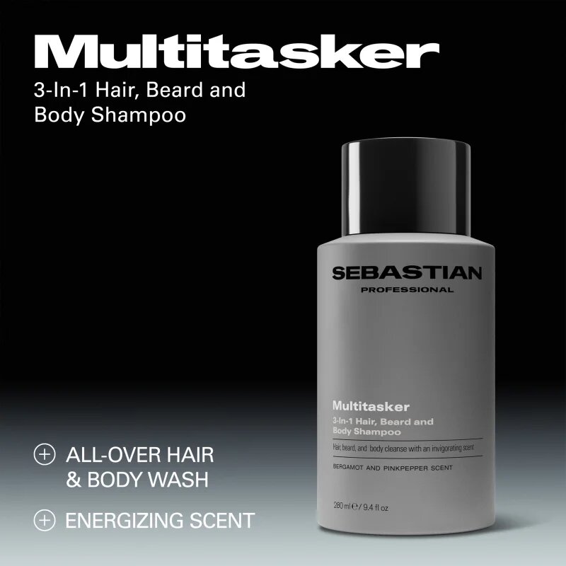 Sebastian Professional SEB MAN The Multi-tasker sampon hajra szakállra és testre 1000 ml