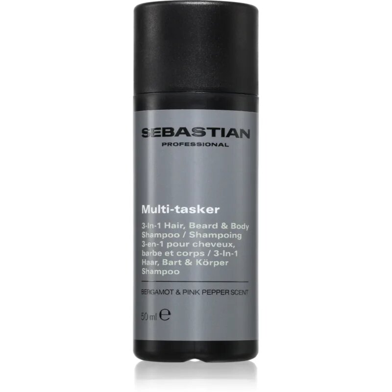 Sebastian Professional SEB MAN The Multi-tasker sampon hajra szakállra és testre 50 ml