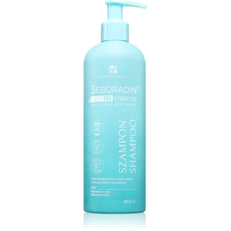 Seboradin PRO HYDRACTIVE Intensive Hydration hidratáló sampon száraz hajra 400 ml