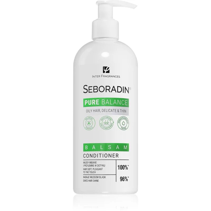 Seboradin Pure Balance kondicionáló zsíros lágy és porózus hajra 400 ml