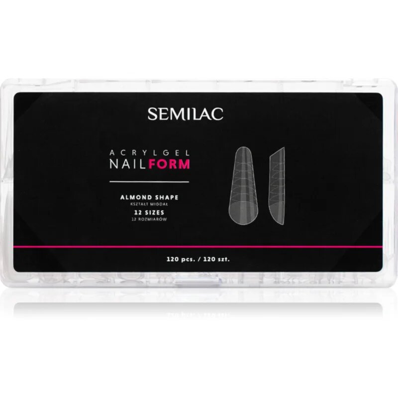 Semilac Accessories Acrylgel Nail Form sablonok körmökre típus Almond 120 db