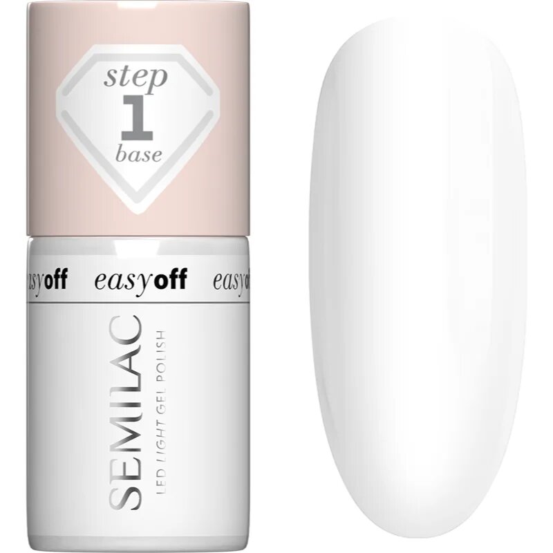 Semilac Easy Off Step 1 bázis lakk zselés műkörömhöz 7 ml