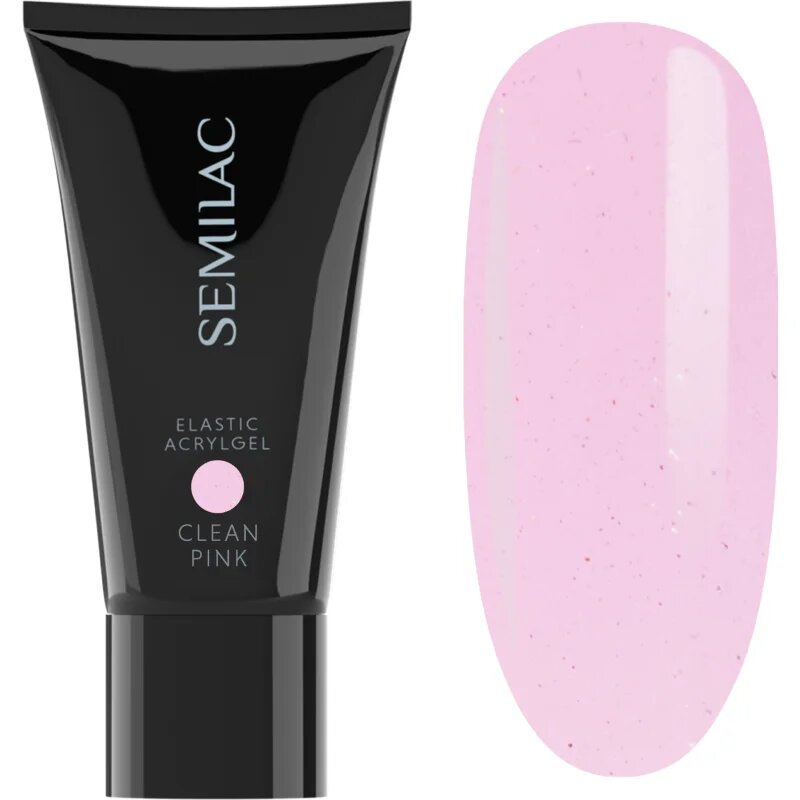 Semilac Elastic Acrylgel akrilát gél körmökre árnyalat Clean Pink 30 g
