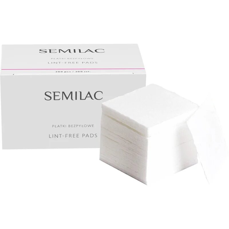 Semilac Lint-Free Pads tisztító vattakorong körmökre 200 db