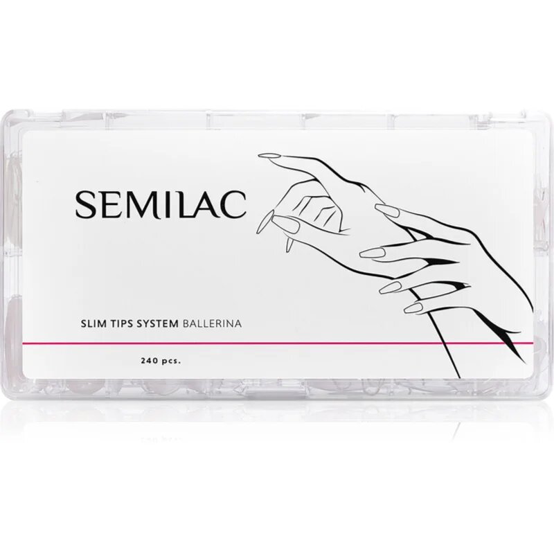 Semilac Slim Tips System műköröm típus Ballerina 240 db