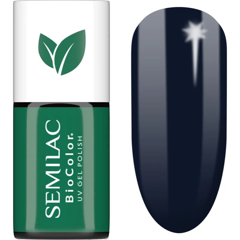 Semilac UV Hybrid BioColor gél körömlakk UV / LED-es lámpákhoz árnyalat 725 Dark Berry 7 ml