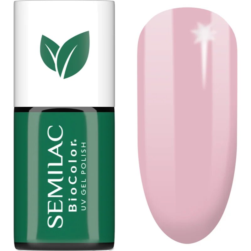 Semilac UV Hybrid BioColor gél körömlakk UV / LED-es lámpákhoz árnyalat 728 Pink Sunrise 7 ml