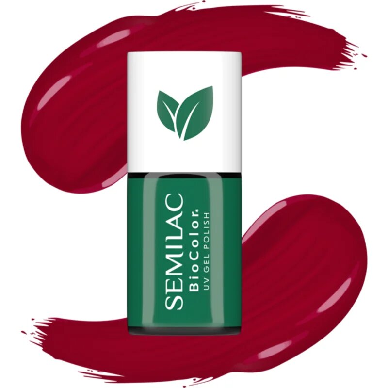 Semilac UV Hybrid BioColor gél körömlakk UV / LED-es lámpákhoz árnyalat 729 Dark Cherry 7 ml
