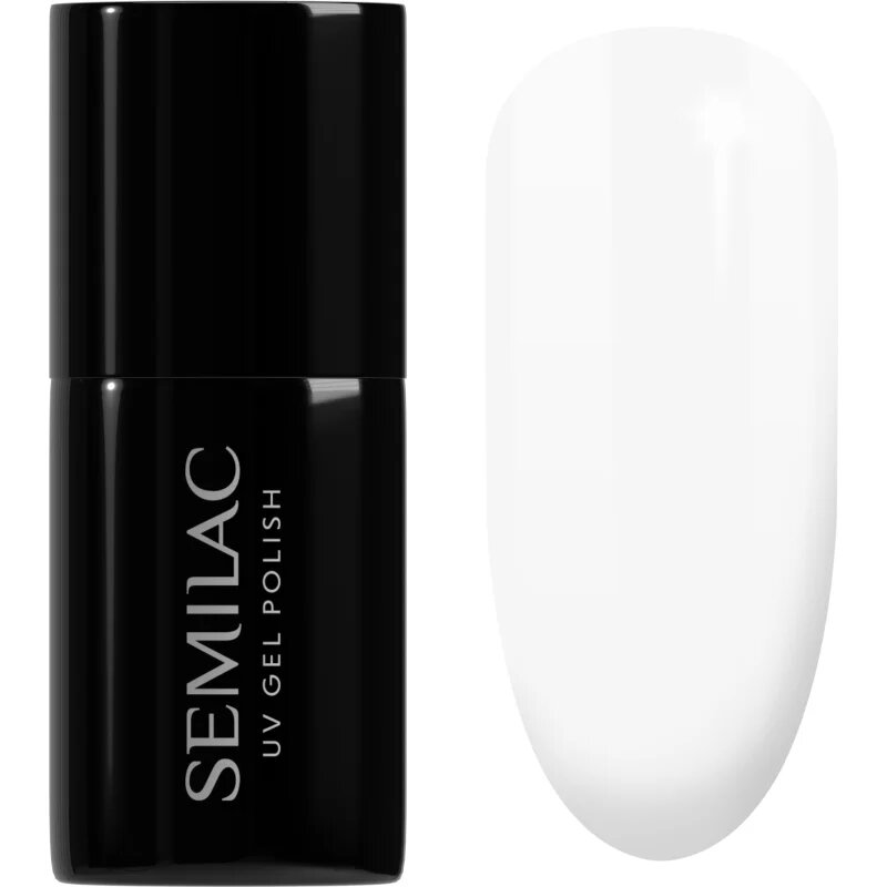 Semilac UV Hybrid Black & White géles körömlakk árnyalat 001 Strong White 7 ml