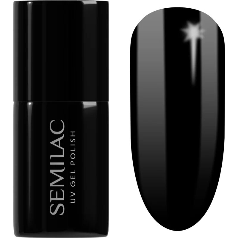 Semilac UV Hybrid Black & White géles körömlakk árnyalat 031 Black Diamond 7 ml