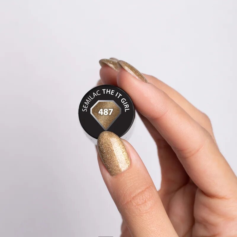 Semilac UV Hybrid Brides Babes gél körömlakk UV / LED-es lámpákhoz árnyalat 487 The It Girl 7 ml