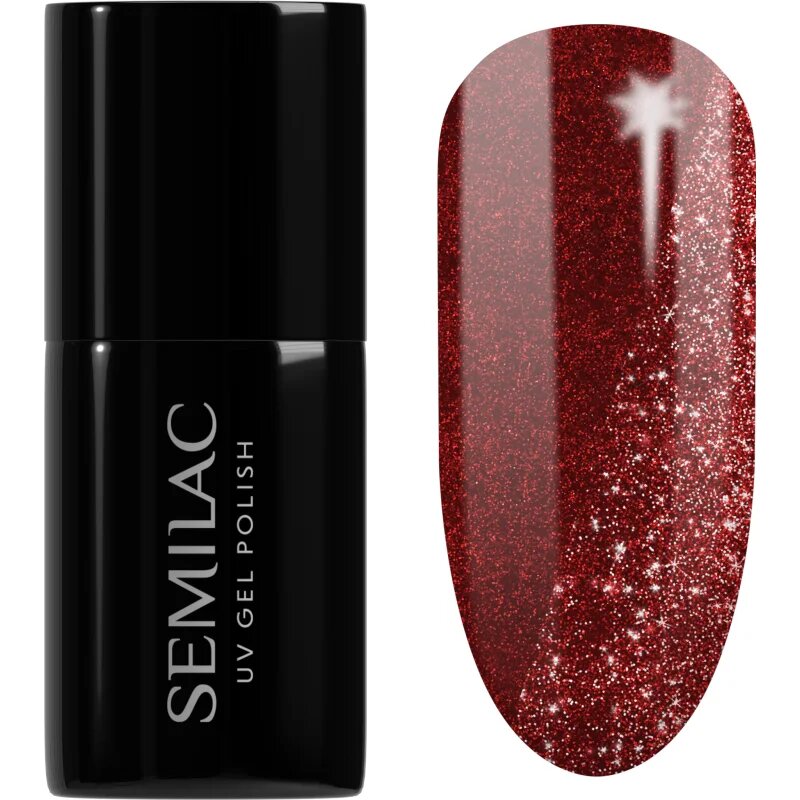 Semilac UV Hybrid Day and Night gél körömlakk UV / LED-es lámpákhoz árnyalat 396 Flash And Blush 7 ml