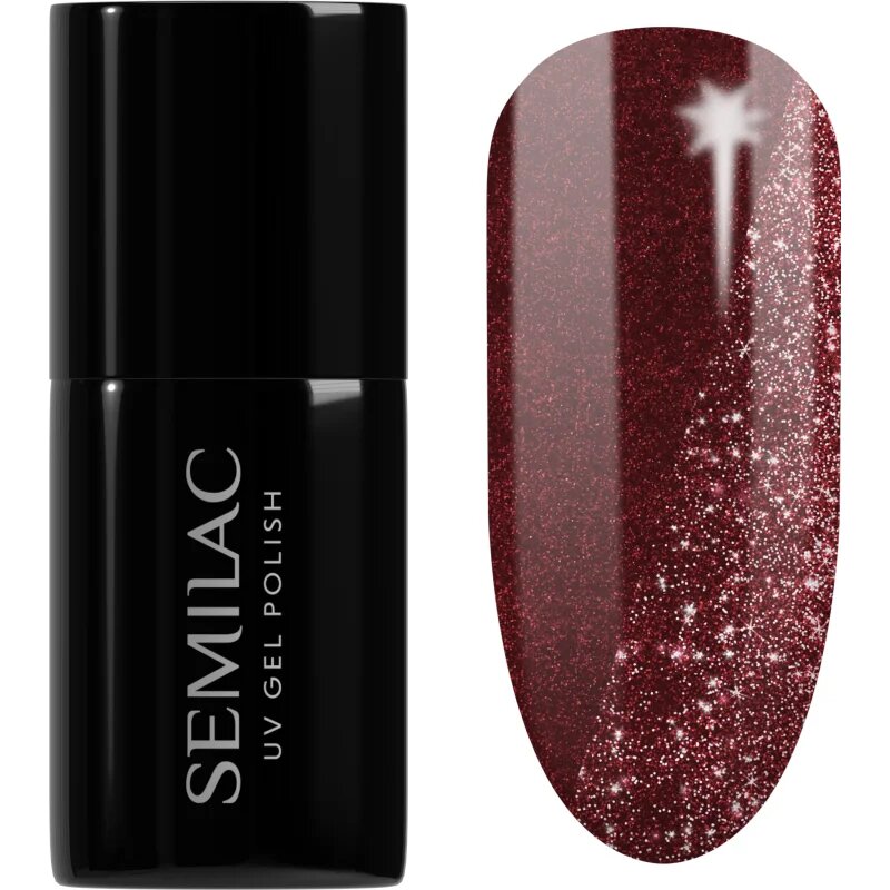 Semilac UV Hybrid Day and Night gél körömlakk UV / LED-es lámpákhoz árnyalat 397 Tea Before Wine 7 ml