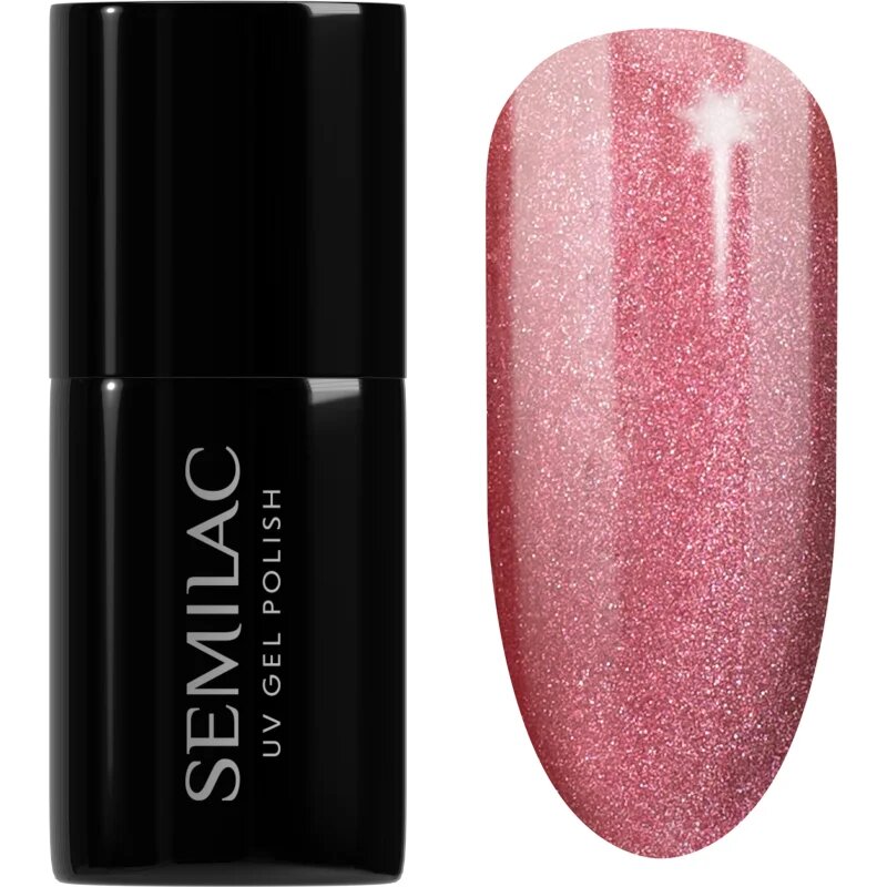 Semilac UV Hybrid Gloss GALA gél körömlakk UV / LED-es lámpákhoz árnyalat 662 Rosé Gloss 7 ml