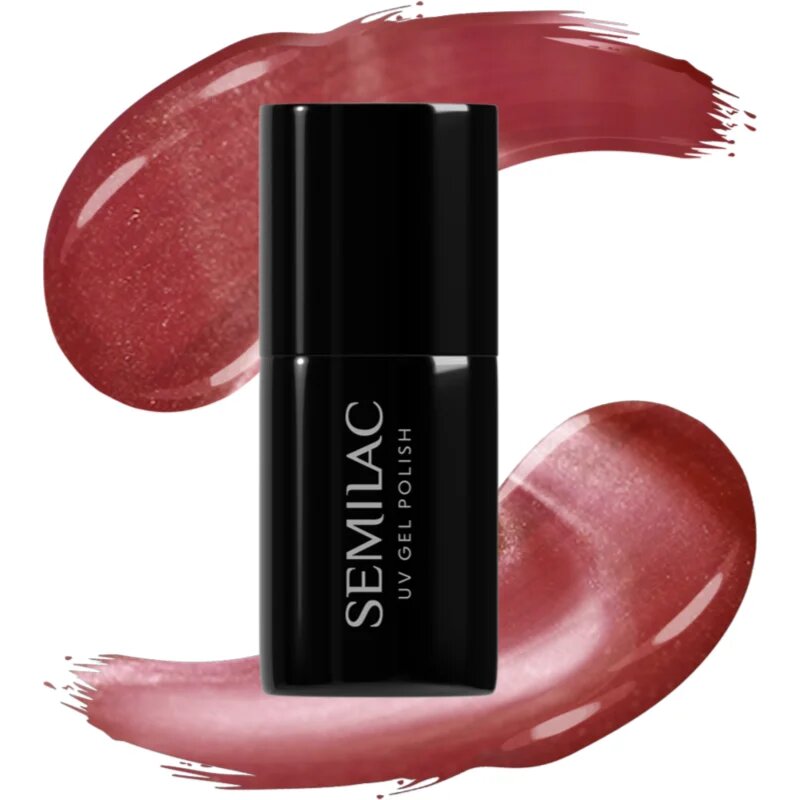 Semilac UV Hybrid Gloss GALA gél körömlakk UV / LED-es lámpákhoz árnyalat 662 Rosé Gloss 7 ml