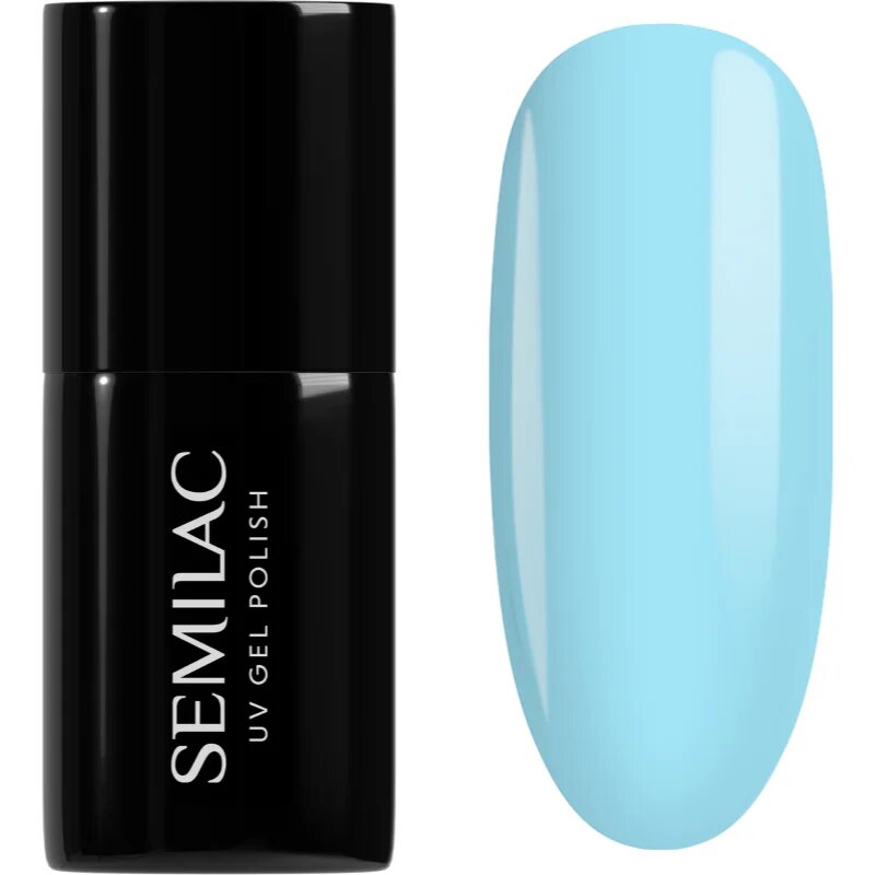 Semilac UV Hybrid One Touch Pastels géles körömlakk árnyalat 974 Bubbly Blue 7 ml