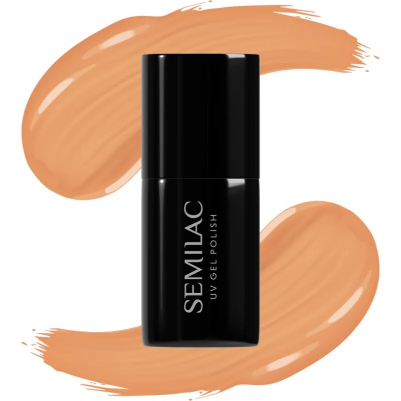 Semilac UV Hybrid Pastel Neons gél körömlakk UV / LED-es lámpákhoz árnyalat 600 Apricot Crush 7 ml
