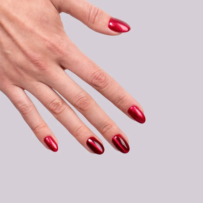 Semilac UV Hybrid Silk Effect gél körömlakk UV / LED-es lámpákhoz árnyalat 467 Red Candle Flash 7 ml