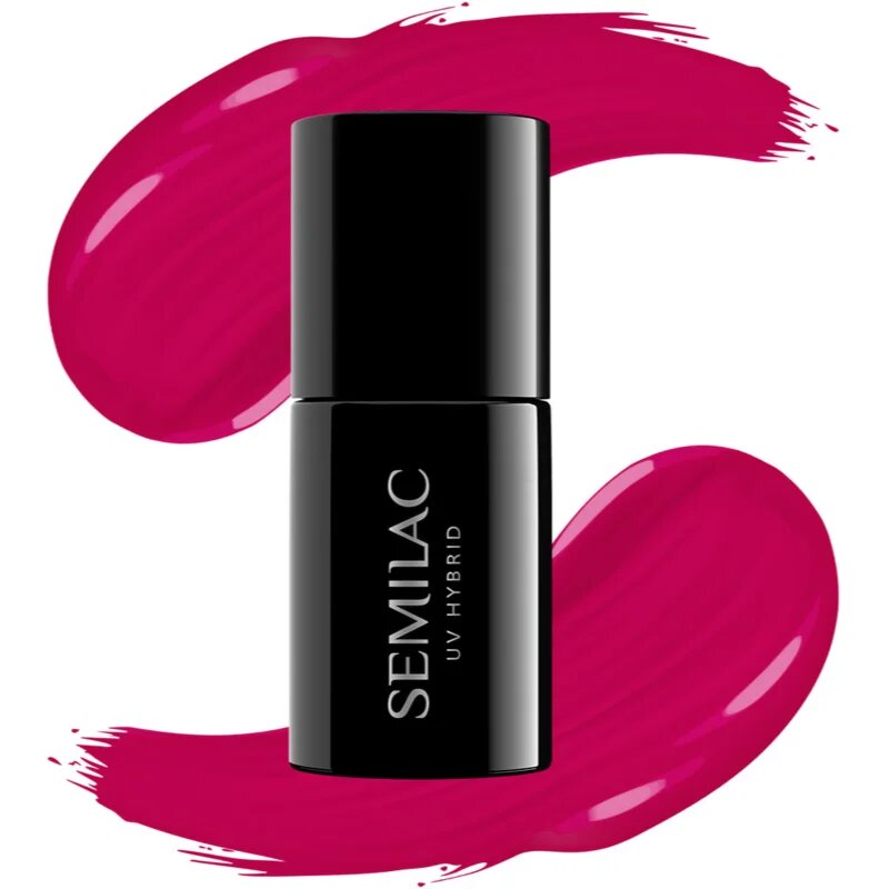 Semilac UV Hybrid Tropical Drinks géles körömlakk árnyalat 103 Elegant Raspberry 7 ml