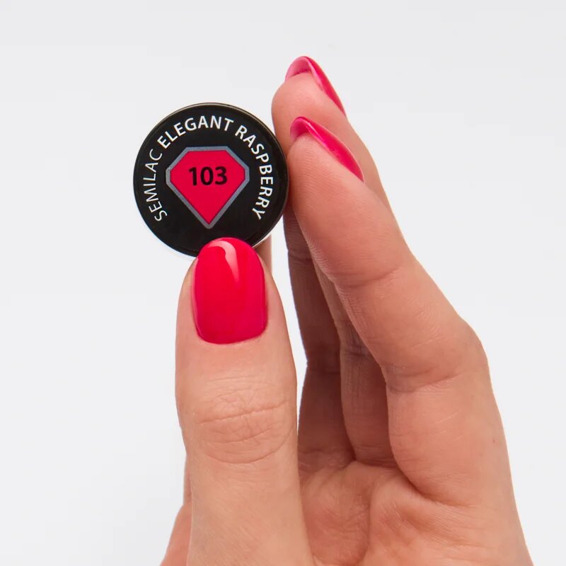 Semilac UV Hybrid Tropical Drinks géles körömlakk árnyalat 103 Elegant Raspberry 7 ml