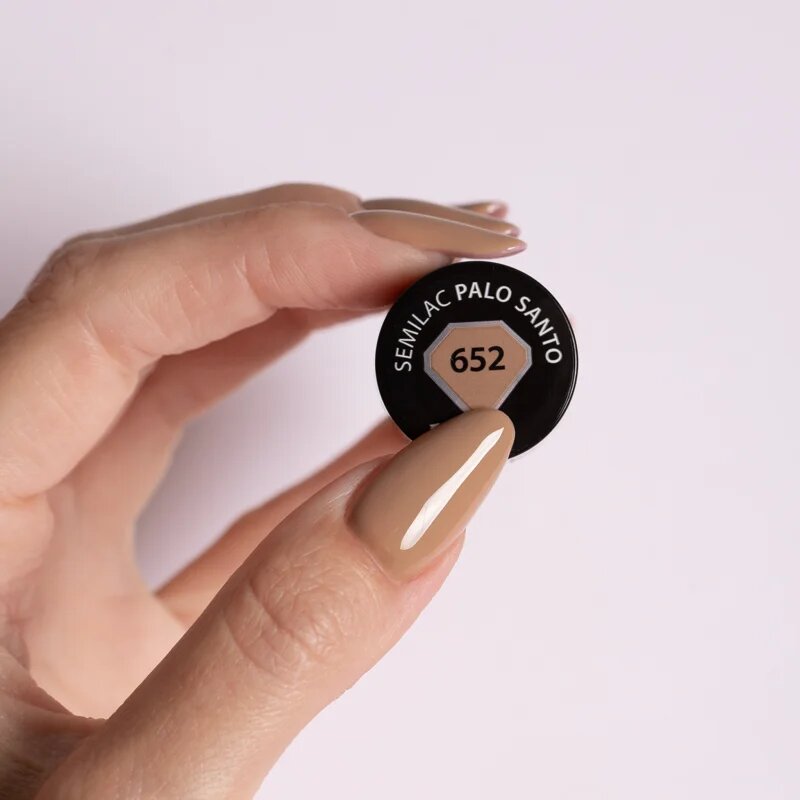 Semilac UV Hybrid WellBeing gél körömlakk UV / LED-es lámpákhoz árnyalat 652 Palo Santo 7 ml