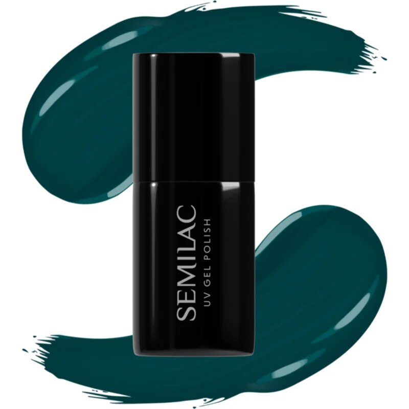 Semilac UV Hybrid Winter Collection gél körömlakk UV / LED-es lámpákhoz árnyalat 606 Cool Green 7 ml