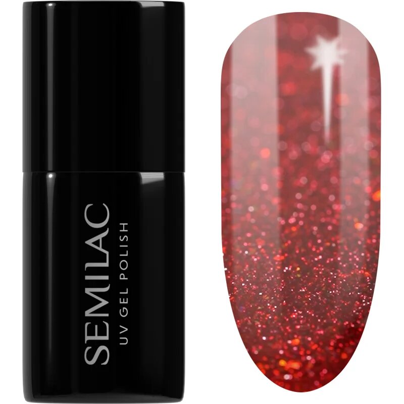Semilac UV Hybrid Winter Collection gél körömlakk UV / LED-es lámpákhoz árnyalat 609 Snow Berries 7 ml