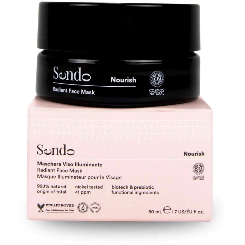 Sendo Nourish Radiant Face Mask élénkítő maszk az arcra 50 ml