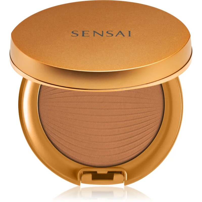 Sensai Silky Bronze Natural Veil Compact kompakt púderes alapozó az élénk és kisimított arcbőrért árnyalat SC04 Dark 85 g