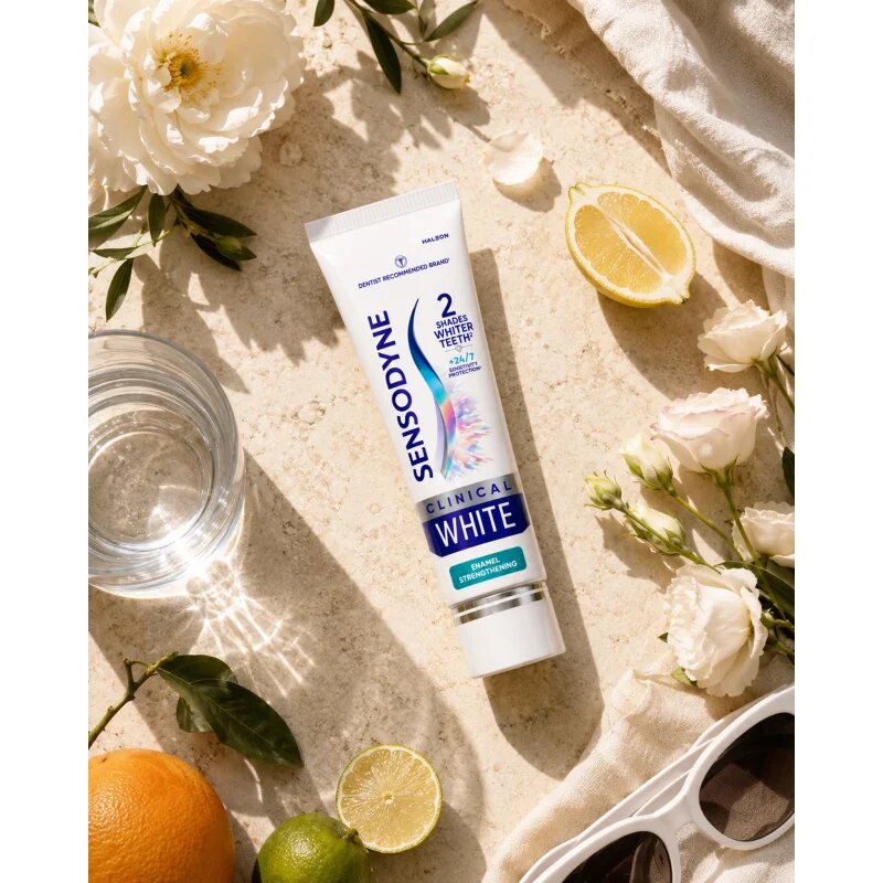 Sensodyne Clinical White Enamel Strengthening fehérítő fogkrém 75 ml