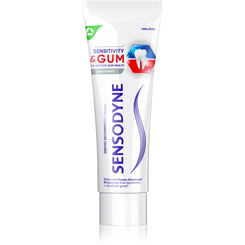 Sensodyne Sensitivity & Gum Whitening fehérítő fogkrém a fogak és a fogíny védelmére 75 ml