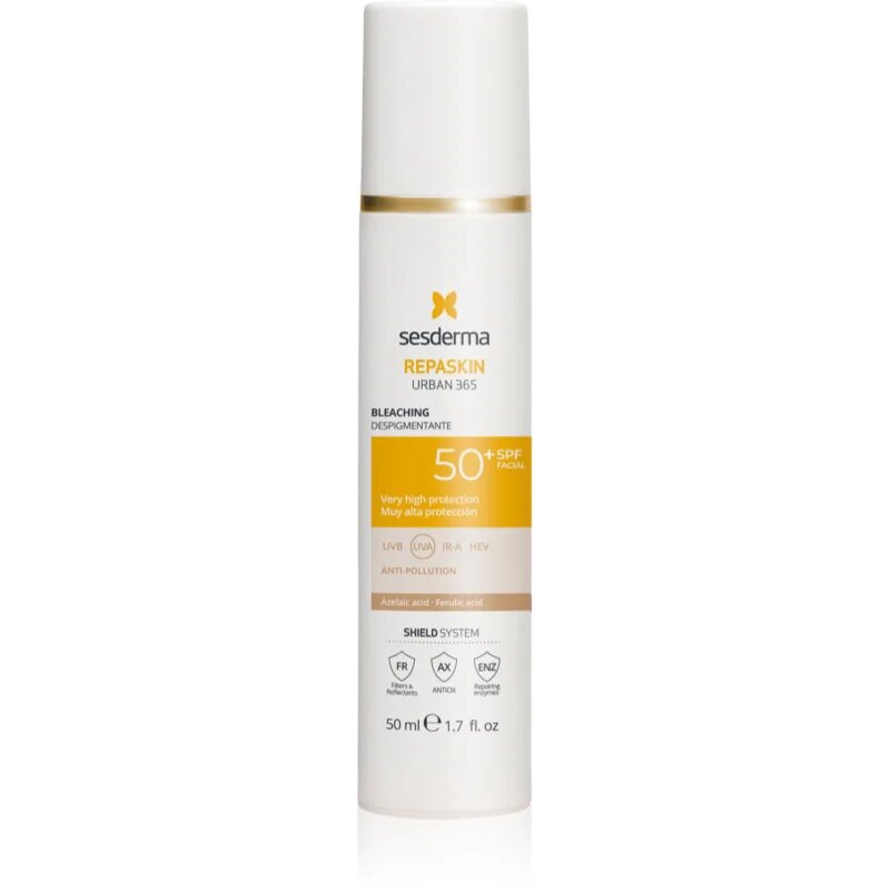 Sesderma Repaskin Urban 365 Bleaching napozókrém arcra a pigment foltok ellen 50 ml