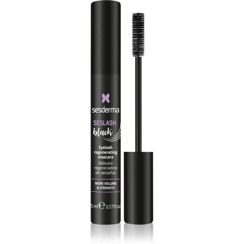 Sesderma Seslash szempillaspirál a szempilla hosszabbításáért és regenerálódásáért keratinnal árnyalat black 5 ml