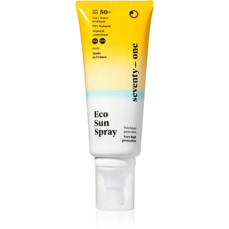 SeventyOne Eco Sun Spray SPF50+ napozó spray magas UV védelemmel SPF 50+ 100 ml