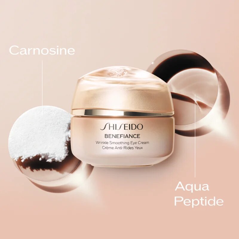 Shiseido Benefiance Wrinkle Smoothing Eye Cream tápláló szemkörnyéki krém a ráncok ellen 15 ml