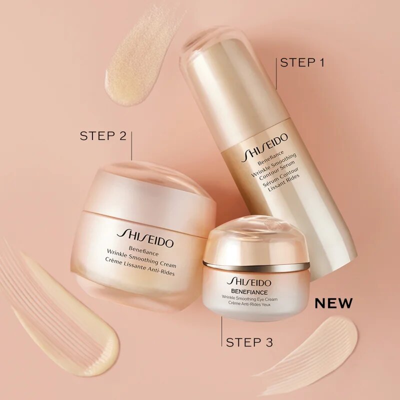 Shiseido Benefiance Wrinkle Smoothing Eye Cream tápláló szemkörnyéki krém a ráncok ellen 15 ml