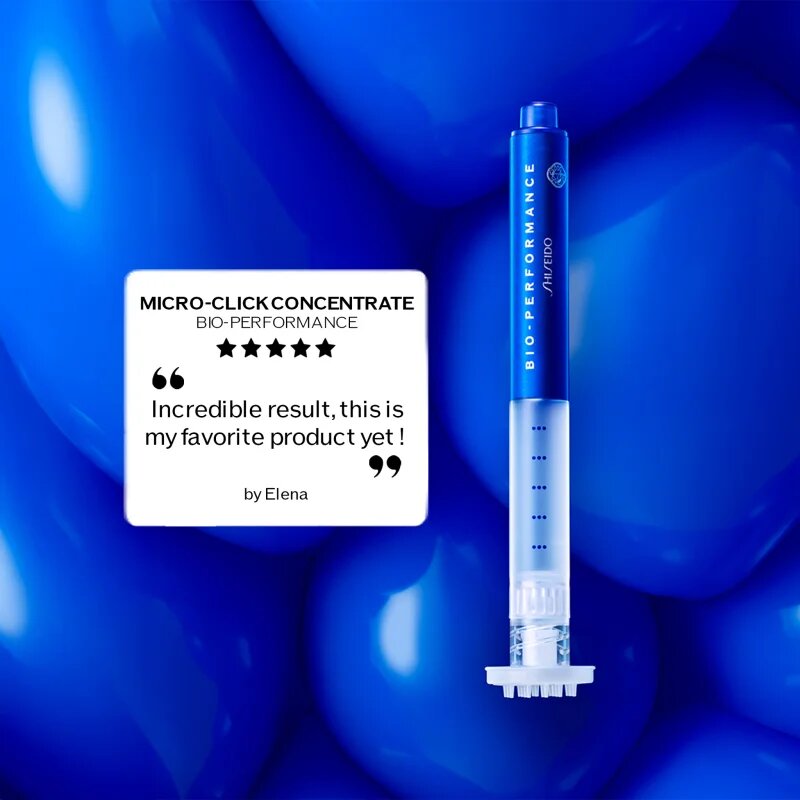 Shiseido Bio-Performance Micro-Click Concentrate koncentrált szérum applikációs ceruza 1.4 ml