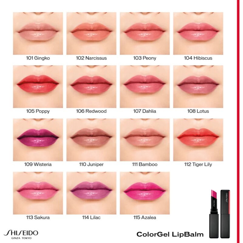 Shiseido ColorGel LipBalm tonizáló ajakbalzsam hidratáló hatással árnyalat 113 Sakura 2 g