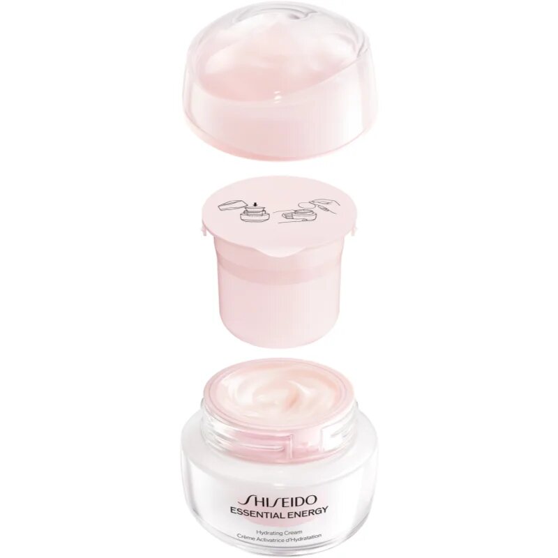 Shiseido Essential Energy Hydrating Cream mélyen hidratáló krém utántöltő 50 ml