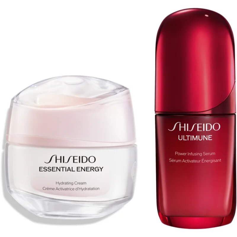 Shiseido Essential Energy Nourish & Hydrate Set szett az arcbőr táplálásáért és természetes hidratáltságának megőrzéséért