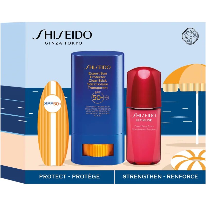 Shiseido Expert Sun Protector Clear Stick SPF 50+ ajándékszett hölgyeknek