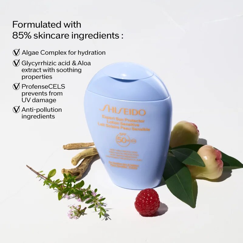 Shiseido Expert Sun Protector Lotion Sensitive SPF50+ védő tej az érzékeny bőrre SPF 50+ 150 ml