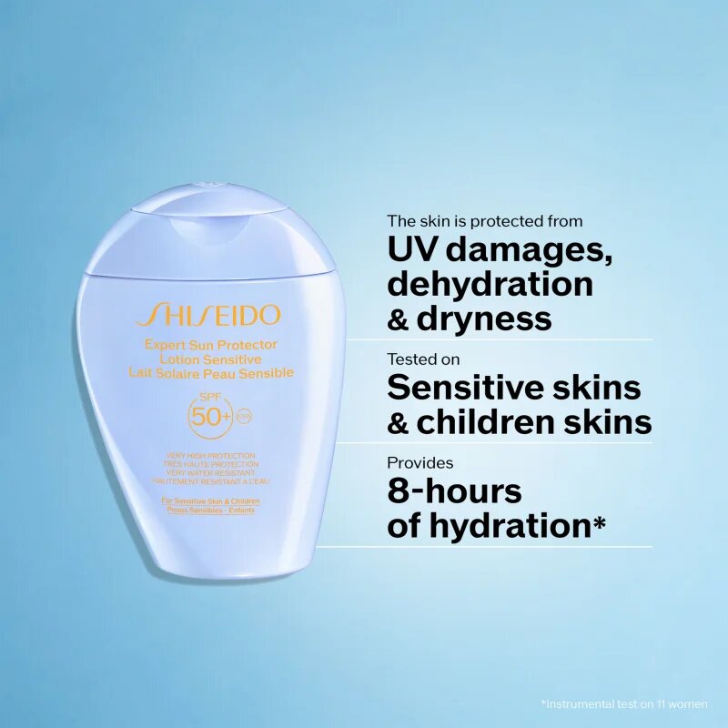 Shiseido Expert Sun Protector Lotion Sensitive SPF50+ védő tej az érzékeny bőrre SPF 50+ 150 ml