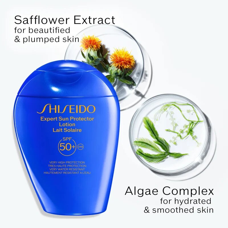 Shiseido Expert Sun Protector Lotion SPF 50+ naptej arca és testre SPF 50+ 300 ml
