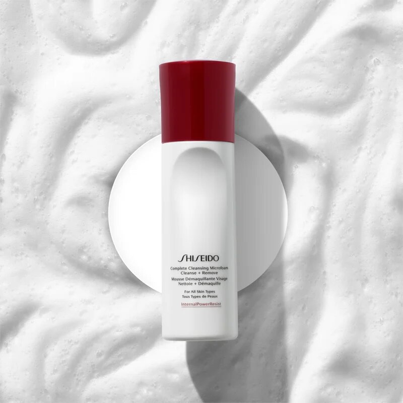 Shiseido Generic Skincare Complete Cleansing Micro Foam tisztító és szemlemosó hab hidratáló hatással 180 ml