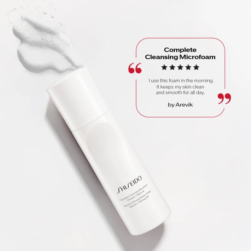 Shiseido Generic Skincare Complete Cleansing Micro Foam tisztító és szemlemosó hab hidratáló hatással 180 ml