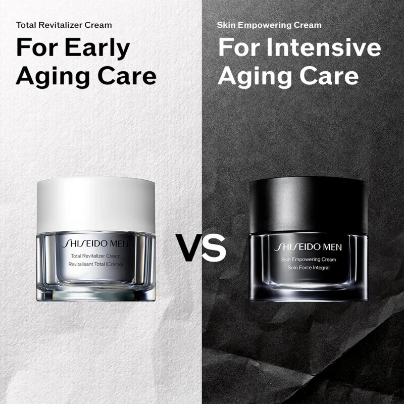 Shiseido Men Skin Empowering Advanced Cream bőrfrissítő krém a ráncok csökkentéséért utántöltő 50 ml