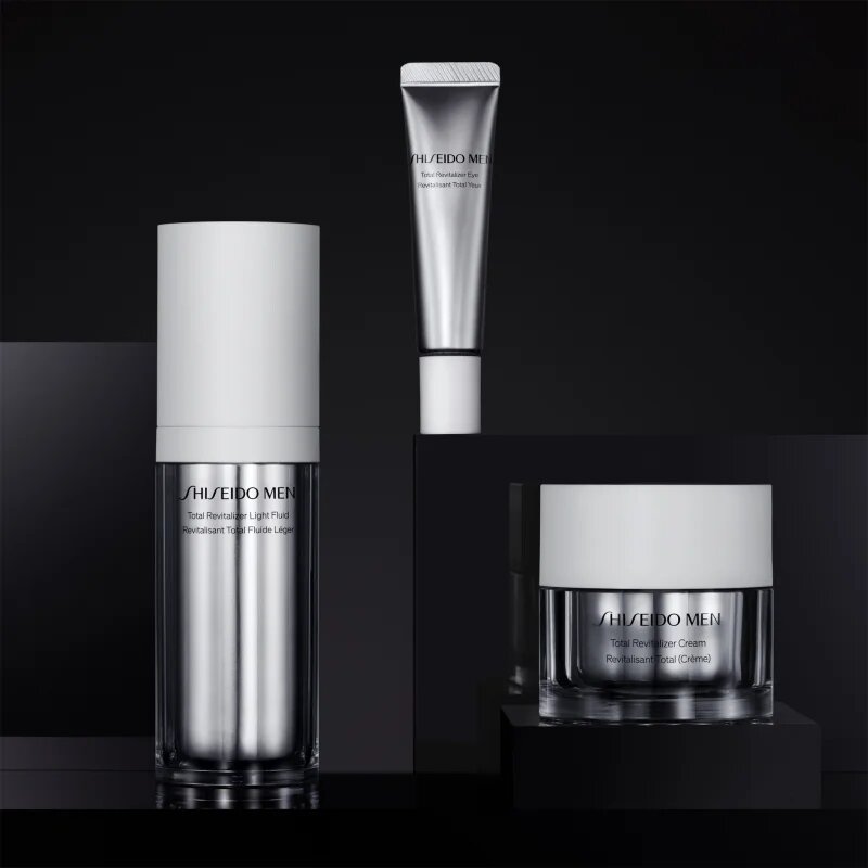 Shiseido Men Total Revitalizer bőröregedés elleni folyadék a ráncok ellen uraknak 70 ml